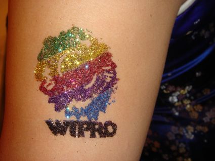 Glitter Text Tattoos